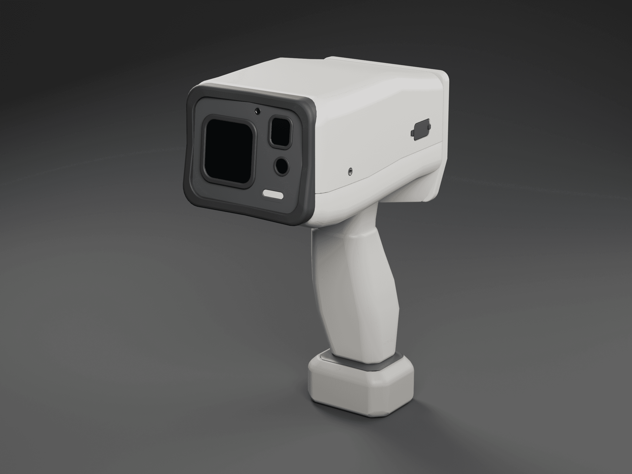 Portable scanner, front perspective render