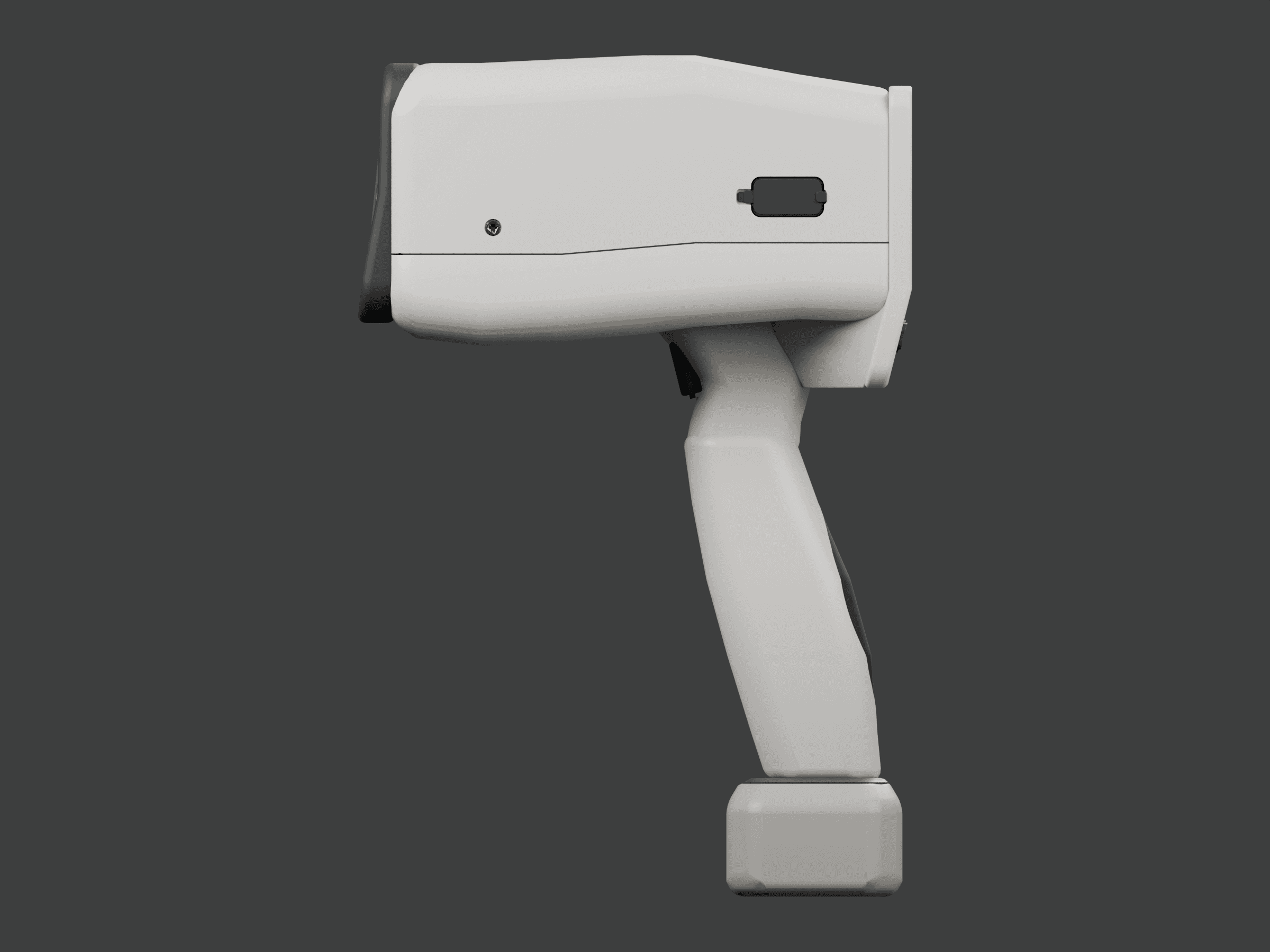 Portable scanner, side profile render