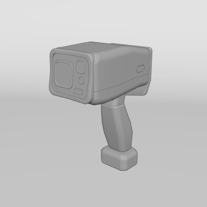 Portable scanner clay model view