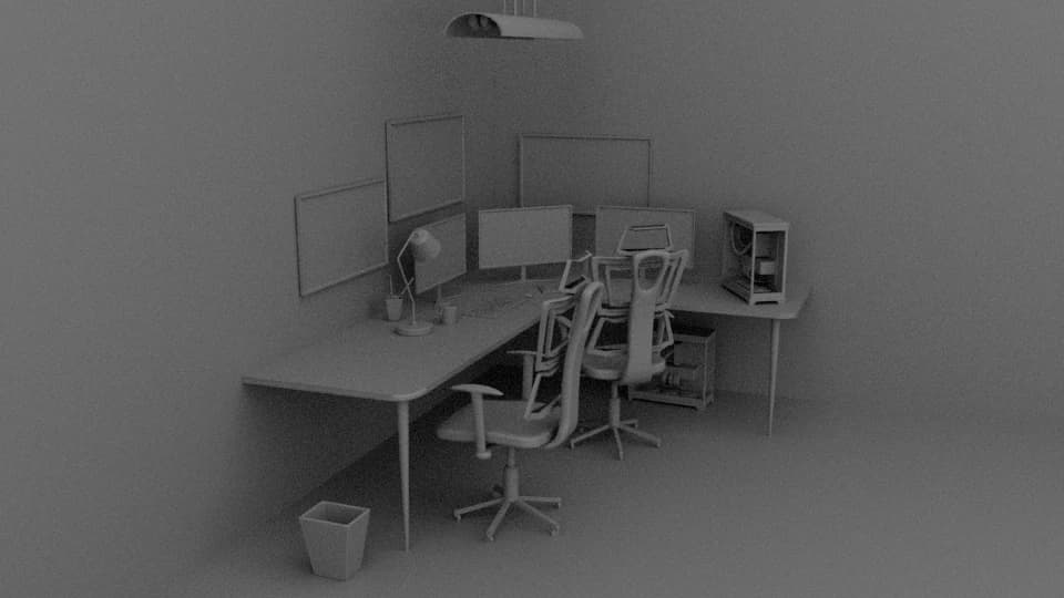 Underground workstation environment lighting study