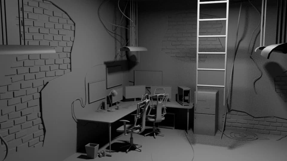 Underground workstation environment material study