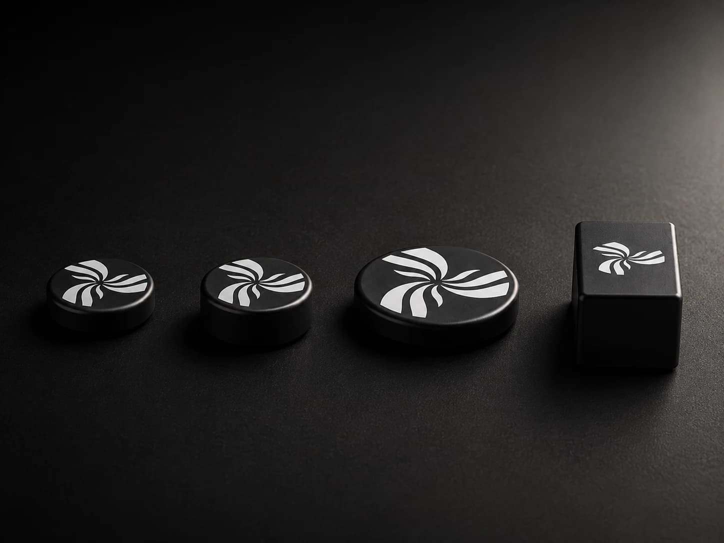 Compact product system shown in four sizes and forms