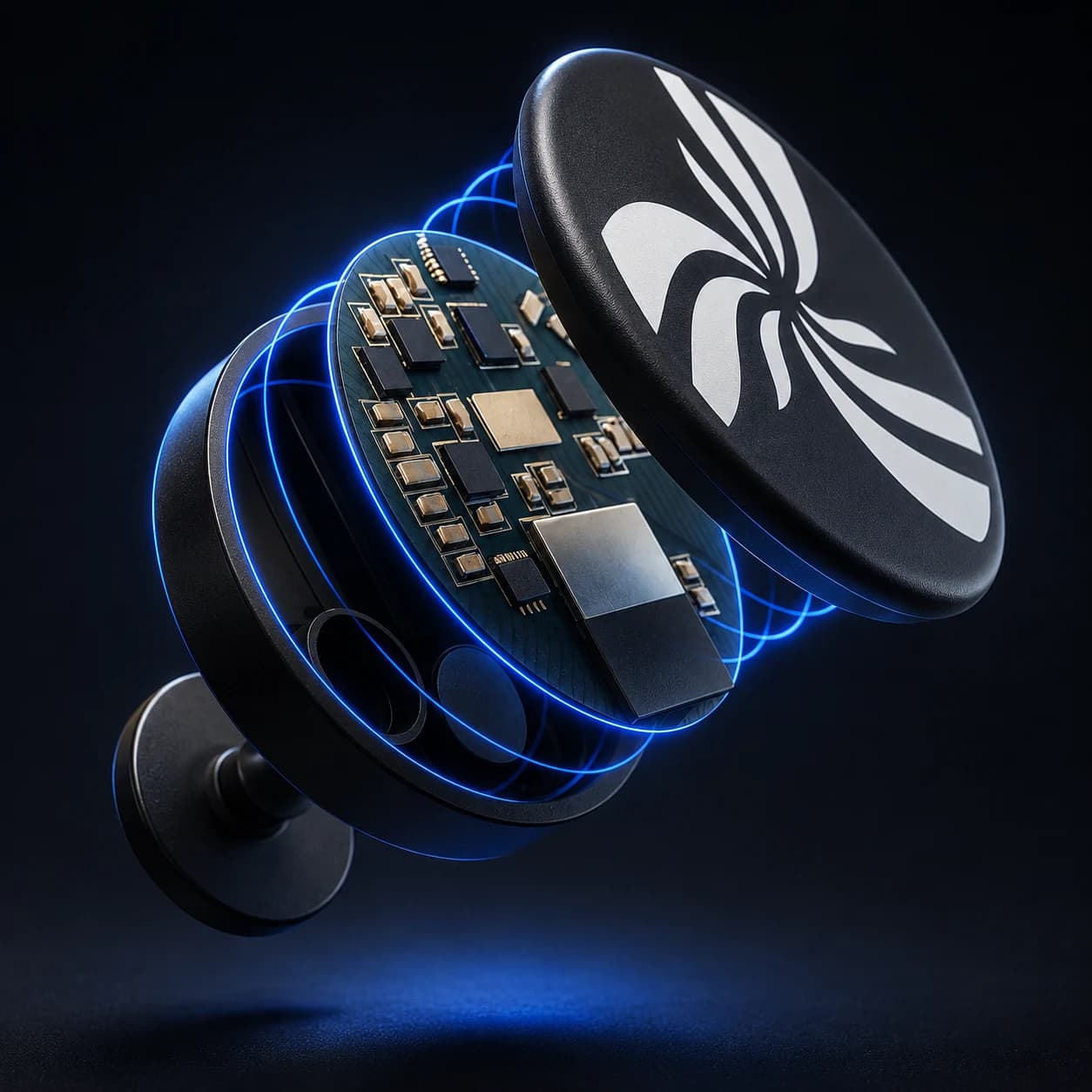 Exploded product rendering with illuminated internal components